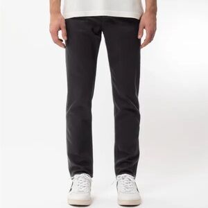 Nudie Jeans Co Steady Eddie II 31 x 30 Dry Everblack black denim jeans Italy